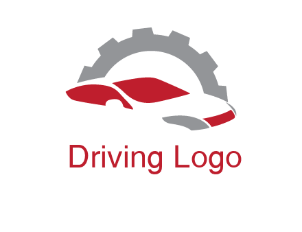 car in front of gear symbol