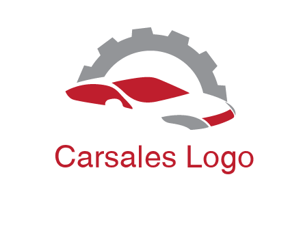 car in front of gear symbol