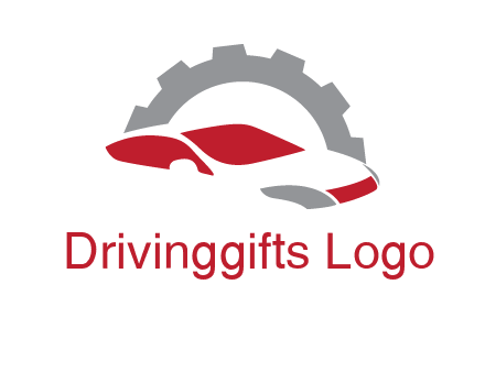 car in front of gear symbol