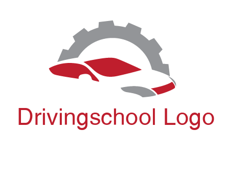 car in front of gear symbol