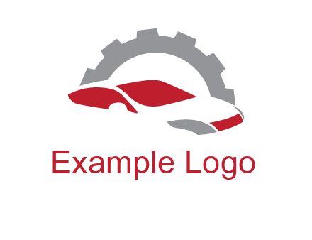 car in front of gear symbol