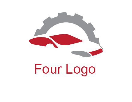 car in front of gear symbol