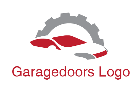 car in front of gear symbol
