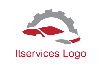 car in front of gear symbol
