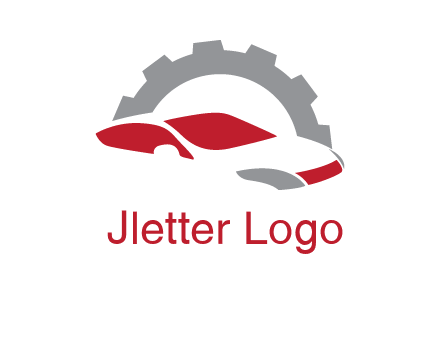 car in front of gear symbol