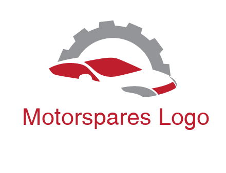 car in front of gear symbol