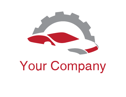 car in front of gear symbol