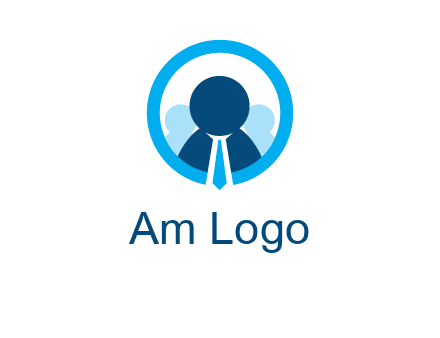 round figure man in circle logo