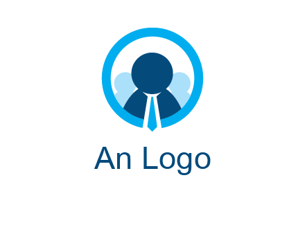 round figure man in circle logo