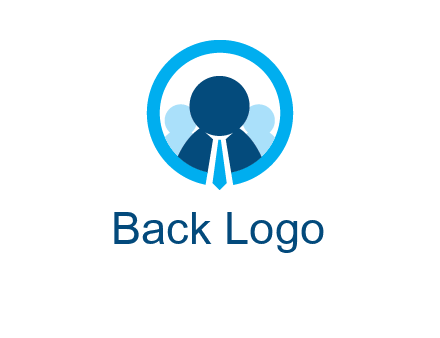 round figure man in circle logo