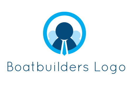 round figure man in circle logo