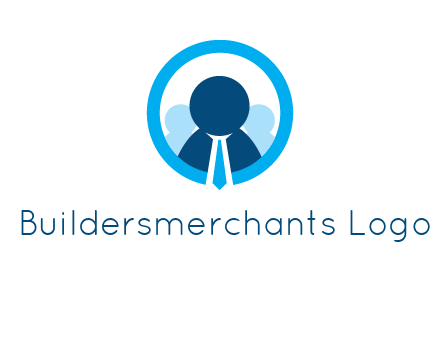 round figure man in circle logo
