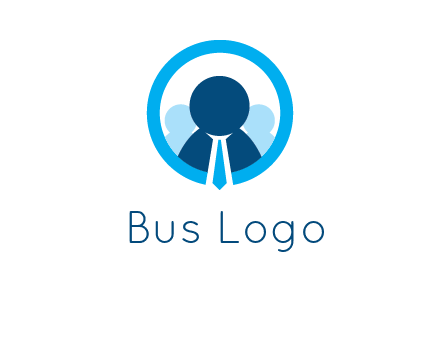 round figure man in circle logo
