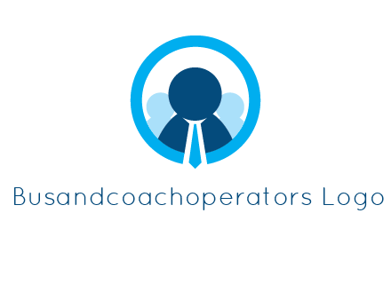 round figure man in circle logo