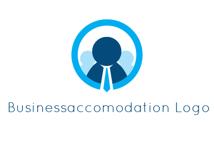 round figure man in circle logo