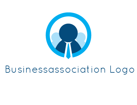 round figure man in circle logo