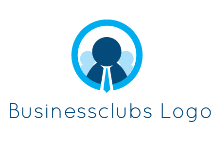 round figure man in circle logo