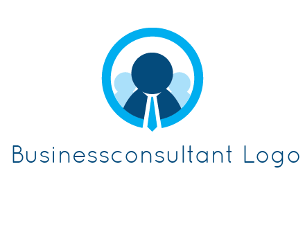 round figure man in circle logo