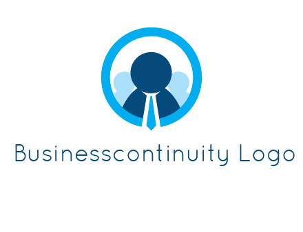 round figure man in circle logo