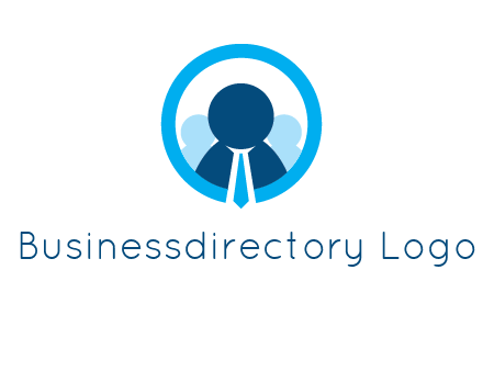 round figure man in circle logo