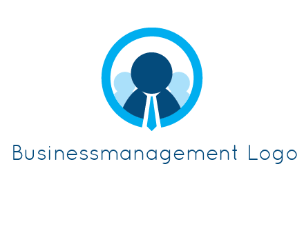 round figure man in circle logo