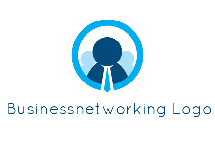 round figure man in circle logo