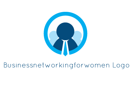 round figure man in circle logo