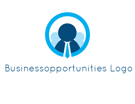 round figure man in circle logo