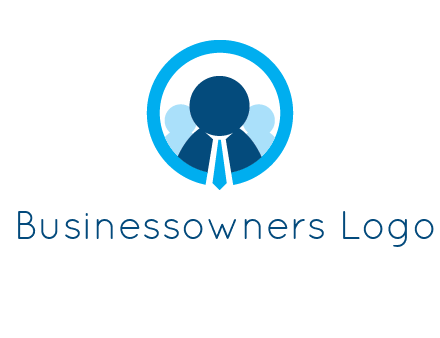 round figure man in circle logo