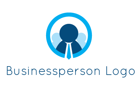 round figure man in circle logo