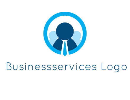 round figure man in circle logo