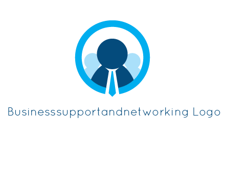 round figure man in circle logo