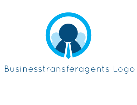 round figure man in circle logo