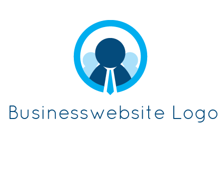 round figure man in circle logo