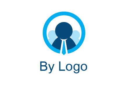 round figure man in circle logo