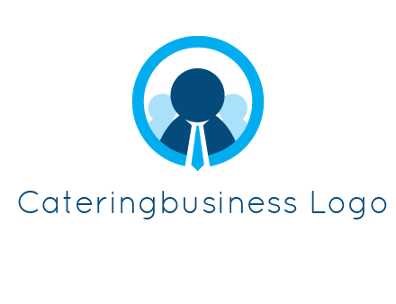 round figure man in circle logo