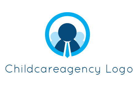 round figure man in circle logo
