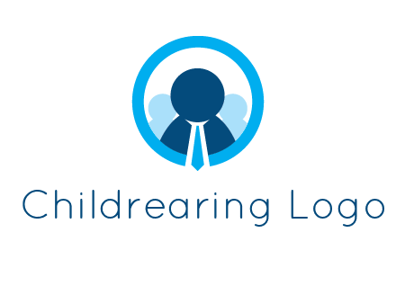 round figure man in circle logo