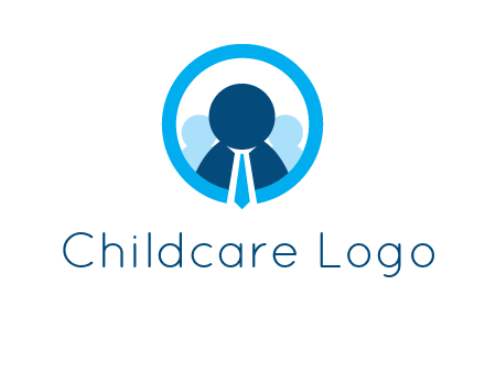 round figure man in circle logo