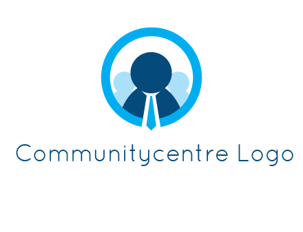 round figure man in circle logo