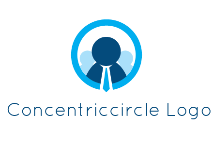 round figure man in circle logo