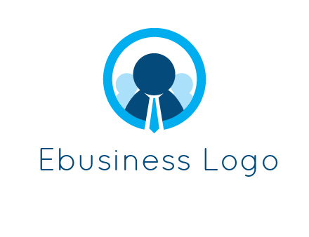 round figure man in circle logo