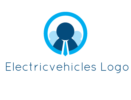round figure man in circle logo