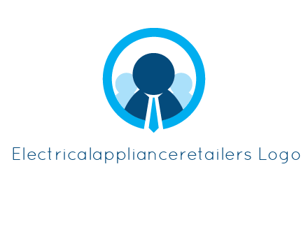 round figure man in circle logo