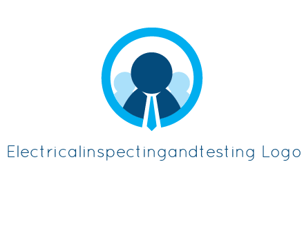 round figure man in circle logo