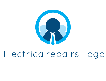 round figure man in circle logo