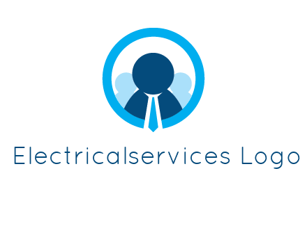 round figure man in circle logo