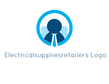 round figure man in circle logo