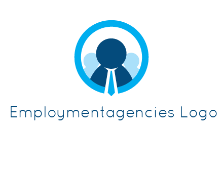 round figure man in circle logo