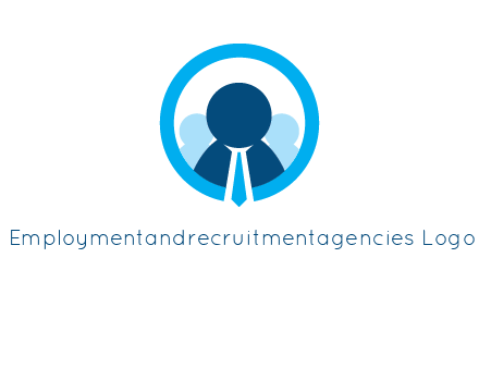 round figure man in circle logo